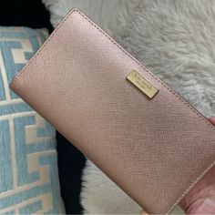 Questions? Leave A Comment Below! Blush Rectangular Travel Wallet, Elegant Kate Spade Everyday Clutch, Elegant Everyday Kate Spade Clutch, Kate Spade Rectangular Travel Clutch, Kate Spade Rectangular Clutch For Travel, Rectangular Kate Spade Clutch For Travel, Kate Spade Chic Clutch For Everyday Use, Elegant Blush Wallet For Everyday Use, Chic Blush Wallet For Everyday Use