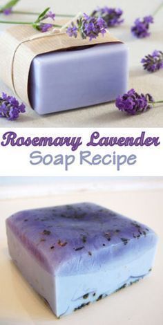 soap bar with lavender flowers on top