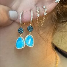 Reposhing This Item I Purchased From @Smizrahi. Loved It, But Ready To Rotate For Something New. Questions? Leave A Comment Below! Yellow Gold Color, Turquoise Earrings, Gold Yellow, Something New, Gold Color, Jewelry Earrings, Yellow Gold, Women Jewelry, Turquoise