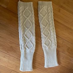 Never Worn. Boho Leg Warmers, Leg Warmers, Hosiery, New Color, Socks, Women Accessories, Cream, Fabric, Women Shopping