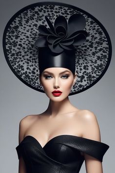 Pop Art Fashion Photography, Perfect Brunette, Philip Treacy Hats, Diy Hats, Unusual Hats, Vintage Vogue Patterns, Pop Art Fashion, Glamour Shots