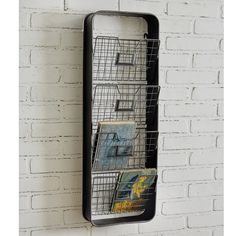 SoHo Industrial Organizer - D&J Farmhouse Collections Wall Pocket Organizer, Wall File Organizer, Wall File, Organizing Wires, Wall Organizer, Keyhole Hanger, Unique Storage, Wire Storage, File Organiser