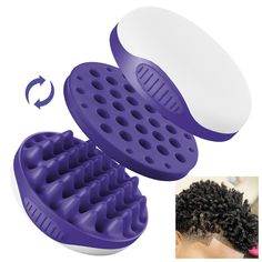 PRICES MAY VARY. Exclusive Design: Our curly brush is constructed of premium silicone material,which is more durable and flexible than the traditional foam sponge, you will feel a comfortable massage while styling your hair;It can be reused for 5 to 10 years or more Double-Sided Use: The double-sided detachable design divided our hair twister tool into flat and wavy surfaces for different lengths and textures of hair, different sizes of holes on the surface will help you create different levels Curly Brush, Long Short Hair, Hair Sponge, Hair Twisters, Fancy Jumpsuit, Silver White Hair, Curly Mohawk, Curly Hair Fade, Curly Hair Brush