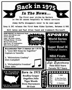 the back in 1970 flyer for an event with information about sports and other things to see