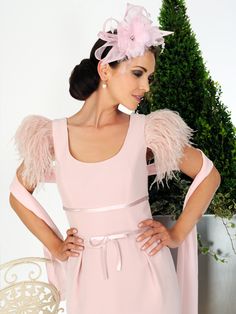 This image is an example of the dress in Pink. The dress we stock is the same style but in Black. This Dress Code dress has been beautifully designed with feathered cap sleeves and has a black ribbon bow tie at the waist. Product code DC012.  View more Mother of the Bride / Groom dresses from our Dress Code by Veromia collection at: http://www.baroqueboutique.co.uk/mother-of-the-bride-south-wales/  Photographs courtesy of: http://veromia.co.uk/Mother-of-the-Bride.html Rish Bridal, Brides Mother Dress, Ribbon Bow Tie