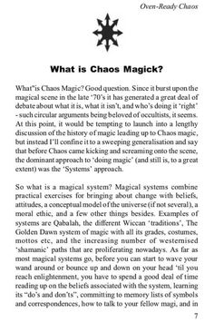 an article from the book what is chaos magick?