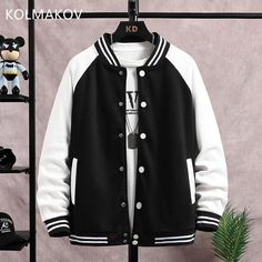 Wiaofellas new arrival coat Spring Autumn boy Baseball Jacket Men's Fashion Comfortable Patchwork Streetwear Jackets men Size M-5XL Patchwork Streetwear, Baseball Jacket Men, Tech Clothing, Plaid Print Shirt, Coat Spring, Wool Sweater Men, Streetwear Jackets, Linen Shirt Men, Hoodie Set