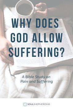 For all of human history people have wrestled with this question of why God allows suffering. Much of the pain and suffering that we experience or see others going through is undeserved. It’s hard to accept. God understands our questions. He doesn’t condemn us for asking why he lets us suffer. But he doesn’t directly answer this question. Check out this Bible study to consider what the Bible teaches about pain and suffering. #encouragement #depression #trustgodintrials #transformation #doubts Welcome To The Group, History People, Christian Prayers, Human History, Spiritual Health, Bible Prayers