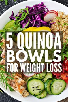 5 Quinoa Power Bowl Recipes | Lunches and dinners just got easier – and more delicious – with this collection of quinoa-inspired power bowls. You can even eat them for breakfast! We’ve included a whole bunch of additional recipe inspiration using a variety of ingredients, like chicken, beef, brown rice, and plant-based protein, and we’re sharing some super helpful power bowl meal prep tips to boot! #powerbowls #powerbowlrecipes Power Bowl Meal Prep, Healthy Meal Breakfast, Sweet Potato Meal Prep, Potato Meal Prep, Quinoa Power Bowl, Power Bowl Recipes, Lunch Bowl Recipe, Bowl Meal Prep, Chicken And Sweet Potato