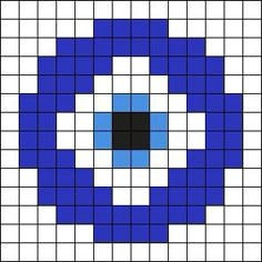 an image of a blue and white square pattern