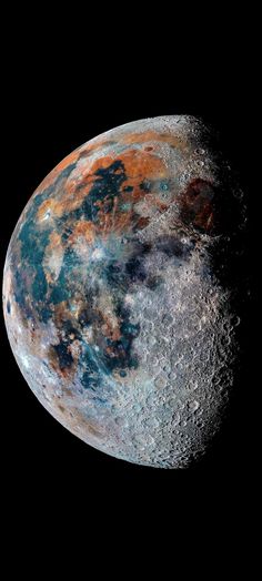 an image of the moon taken from space