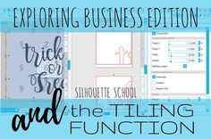 an image of the title for exploring business edition and the tiling function