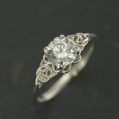 Celtic Engagement Ring~Elinor~Celtic Knot Ring~Irish Engagement Ring~Promise Ring~Gift for Her~Birth Elven Engagement Ring Silver, Alternative Rings, Queen Elinor, Irish Engagement Rings, Beloved Jewelry, Engagement Ring Silver, Celtic Engagement Rings, Celtic Knot Designs, Grace Beauty