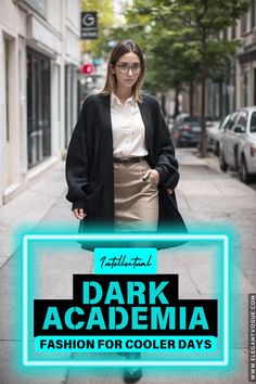 Dark Academia Autumn Outfit Ideas Autumn Look, Dark Academia Fashion, Academia Fashion, Autumn Days, Autumn Outfits, Dark Academia Aesthetic