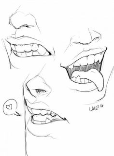 three different angles of the mouth