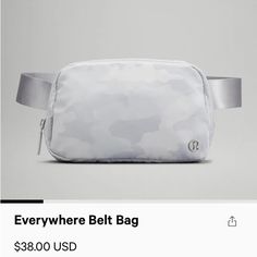 Nwt- Never Used, In Perfect Condition! Discontinued Color!!!! Lululemon Belt Bag Camo, Lulu Belt Bag, Preppy Basics, Baby Ferrets, Lululemon Belt Bag, Lululemon Bags, Lululemon Everywhere Belt Bag, Everywhere Belt Bag, White Camo