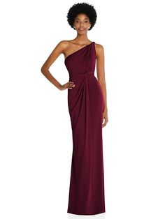 One-Shoulder Twist Draped Maxi Bridesmaid Dress | The Dessy Group Short Black Bridesmaid Dresses, Wedding Frocks, Stunning Bridesmaid Dresses, One Shoulder Bridesmaid, Grecian Goddess, Black Bridesmaids, Drape Maxi Dress, Perfect Bridesmaid Dress, Maxi Bridesmaid Dresses