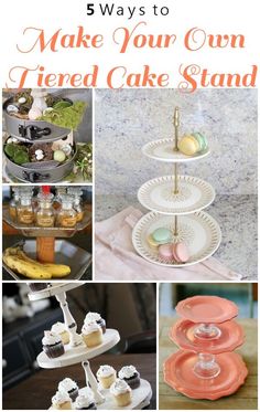 five ways to make your own tiered cake stand