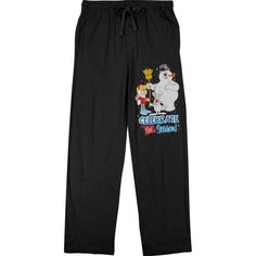 Warm up and feel the Christmas Spirit when you wear these men’s black sweatpants! The Frosty, Karen, and Bunny graphic sweats feature a big, colorful graphic that has been professionally printed to ensure long-lasting print quality. The Frosty the Snowman fan apparel is black, and includes a drawstring waistband for maximum comfort and functionality. The classic Christmas characters sweat pants are made of 60percent cotton and 40percent polyester. They can be machine washed in cold water with li Steven Universe Steven, Bunny Graphic, Bunny Man, Adventure Life, Adult Pajamas, Frosty The Snowman, Favorite Cartoon Character, Frosty The Snowmen, Black Sweatpants