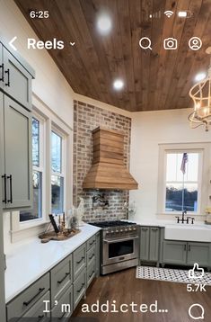 the kitchen is clean and ready to be used as an appliance for cooking