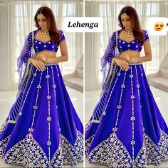 Lehenga Choli Readymade Stitched For Wedding Women Partywear Skirt Bollywood Wedding Chaniya Choli, Lengha Dress, Royal Blue Lehenga, Lengha Saree, Blue Lehenga Choli, Pakistani Lehenga, Indian Bridesmaid Dresses, Bollywood Bridal, Indian Lehenga Choli