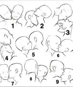 how to draw the head and shoulders of a person with different facial expressions on their face