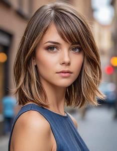 Lob With Side Swept Bangs, Bangs For Thinning Hair, Face Swap, Female Face, Cornrow Hairstyles, Haircuts For Long Hair, Bob Haircut