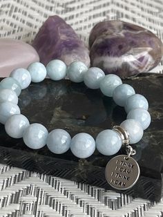 This amazing handmade Protection bracelet Aquamarine 10mm round natural stone bracelet, Top gift for Men Women Crystal Healing Bracelet Lithotherapy Care Stone Calmness and Pawerfull Casual Beaded Bracelets For Meditation, Casual Round Beaded Bracelets For Meditation, Everyday Stretch Bracelet With Natural Stones, Inspirational 8mm Beads Bracelets For Healing, Natural Stones Beaded Bracelets For Friendship, Casual Agate Crystal Bracelet, Casual Round Agate Crystal Bracelet, Casual Round Crystal Agate Bracelet, Amazonite Stretch Bracelet With Natural Stones As Gift