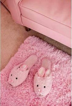 ♥ Bunny Slippers, Pink Images, Pink Bunny, Pink Houses