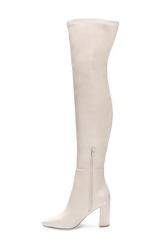 Make a bold, contemporary statement in an over-the-knee boot with a sleek, streamlined profile. 3 1/4" heel 24 1/2" shaft Synthetic upper, lining and sole Imported Knee Boot, Fun Times, Chinese Laundry, Over The Knee Boots, Over The Knee, Over Knee Boot, The Knee, Womens Boots, Size 7