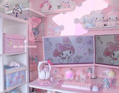 simply and stylish game equipment My Melody Room, Hello Kitty Chair, Melody Room, Monitor Cover, Sugar Bunnies, Pink Games