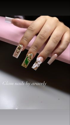 Godly Acrylic Nails, Short Virgencita Nails