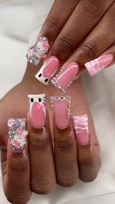 Future Nails, Girly Nails, Crystal Bead Jewelry, Aesthetic Nails, Cute Acrylic Nail Designs, Phone Inspiration