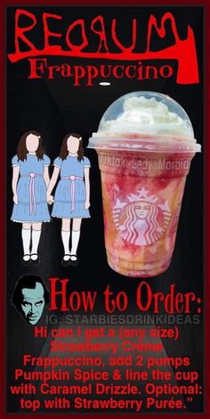 an advertisement for the starbucks frappuccino drink