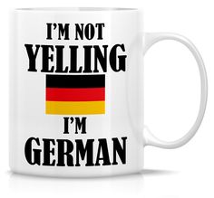 PRICES MAY VARY. Title: Retreez Funny Mug - I'm Not Yelling I'm German 11 Oz Ceramic Coffee Mugs - Funny, Sarcasm, Sarcastic, Motivational, Inspirational birthday gifts for friends, coworkers, siblings, dad, mom. Product Type: Categories > Kitchen & Dining > Dining & Entertaining > Novelty > Drinkware > Coffee Mugs Roots Tattoo, Coffee Mugs Funny, Birthday Gifts For Friends, Funny Sarcasm, Mugs Funny, German Ceramics, Wife Gifts, Tree Roots, Sarcasm Humor