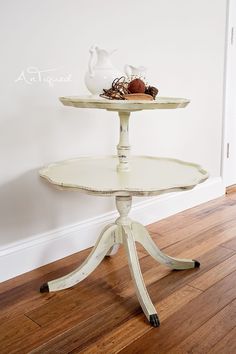 two tiered serving trays on top of each other