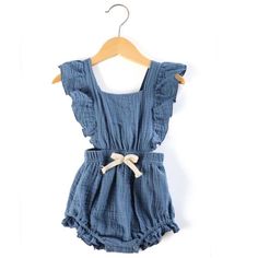 The Tiny Details Tiny Babe Blue Ruffle Bubble Romper Sweet Summertime, Little Outfits, Bubble Romper, Summer Ready, Trend Setter, Baby Clothes, Bubbles, Rompers, Blue