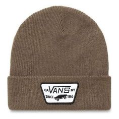 Vans Logo Milford Beanie 'Brown' VN000UOU1LE Vans Logo, Fashion Performance, Stylish Sneakers, Perfect Pair, Your Perfect, ? Logo, Sneakers