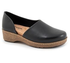 Add sleek style to your steps with these comfy cutout clogs that finish any look with modern sophistication. From Softwalk. Comfortable Closed Toe Clogs, Cushioned Flat Heel Clogs For Work, Flat Heel Clogs With Cushioned Footbed For Work, Modern Clogs With Cushioned Footbed For Work, Comfortable Clogs With Removable Insole And Wedge Heel, Comfortable Clogs With Ortholite Insole, Comfortable Clogs With Leather Sole For Work, Casual Closed Toe Clogs For Workwear, Comfortable Clogs With Leather Footbed And Wedge Heel