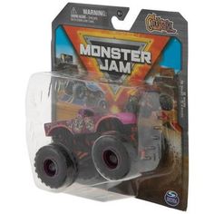 the monster jam truck has two large tires