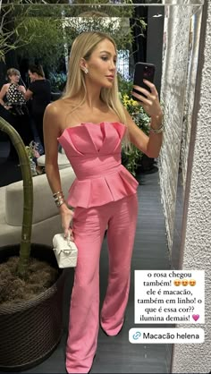 Women Suits With Corset, Party Jumpsuits For Women, Luxury Chic Cropped Corset, Tailored Chic Pink Sets, Elegant Tailored Pink Sets, Womens Trendy Dresses, Fast Fashion Brands, Casual Wear Dress, Looks Party