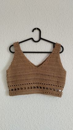 A hand-made crocheted tank top 100% cotton. Perfect for hot summer days Summer Beige Crochet Tank Top, Summer Crochet T-shirts & Tank Tops, Cotton Tank Top, Cropped Tube Top, Tank Top, Hot Summer, Tube Top, Summer Days, Womens Clothing Tops