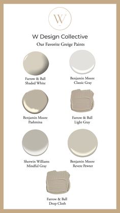 the different shades of paint that are used in this painting project, including white and gray