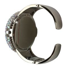 This Sparkle Rhinestones Chunky Bangle Women Watch from Olivia Pratt is super unique, featuring stainless steel material strap, accented case, and classy numeral ticks, this watch is the perfect addition to your accessory collection. Olivia Pratt is always looking after new designs to improve your style! Using the best quality materials available in all of our products to ensure long durability in your every day wear. Please be aware, color vibrancy of the product might change from device to dev Trendy Silver Watch For Formal Occasions, Formal Metal Watches With Bling, Silver Bling Watches For Party, Silver Party Watches With Bling, Silver Metal Evening Watch, Ticks, Stainless Steel Material, Womens Watches, Bangles