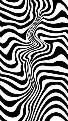 an abstract black and white background with wavy lines