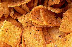 close up view of crispy potato chips