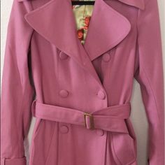 Long Pea Coat (Mauve In Color) Long Pea Coat, Long Peacoat, Pea Coat, Pea Coats, Jackets & Coats, Jackets For Women, Pink, Women Shopping, Color