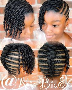 Kids Style Hair, Kid Braid Styles, Braided Styles, Girls Natural Hairstyles, Girl Braids, Girls Hairstyles Braids