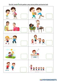 the worksheet for children to learn english