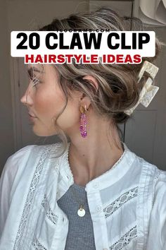 Save this pin for effortlessly chic claw clip hairstyles perfect for any occasion. Elevate your hair game with these stylish and versatile looks. #ClawClipHairstyles #HairInspo #FashionBlog